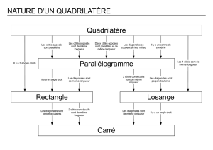 Quadrilatère Parallélogramme Rectangle Losange Carré
