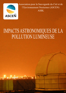 impacts astronomiques de la pollution lumineuse