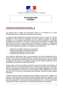 Fiche réflexe séisme - Consulat Général de France à Annaba