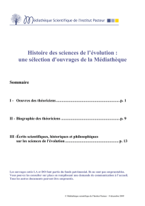 Bibliographie - Institut Pasteur