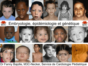 Embryologie, épidémiologie et génétique