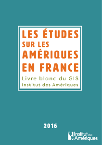 Livre Blanc sur Les études sur les Amériques en France