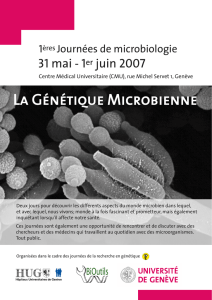1ères Journées de microbiologie - BiOutils