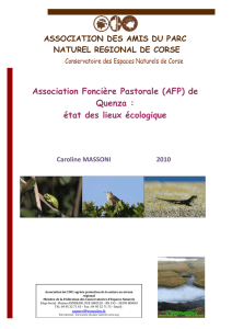 Télécharger le rapport - Conservatoire d`espaces naturels de Corse