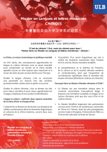 chinois - Département de Langues et Lettres
