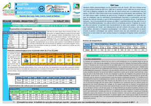 bulletin avertissement irrigation 64