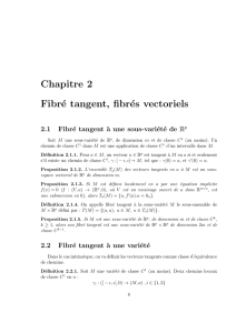 Ch2: Espace tangent, fibrés vectoriels - IMJ-PRG
