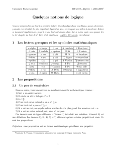 logique - Ceremade - Université Paris