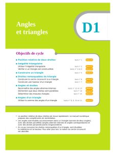 Angles et triangles
