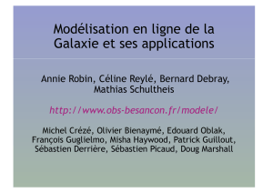 Modélisation en ligne de la Galaxie et ses applications - OV