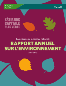 rapport annuel sur l`environnement