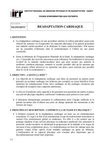 readaptation cardiaque - Institut Régional de Médecine Physique et