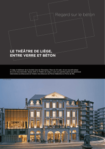 Le théâtre de Liège, entre verre et béton