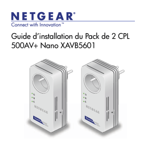 Powerline AV+ 500 Nano Set XAVB5601 Installation Guide
