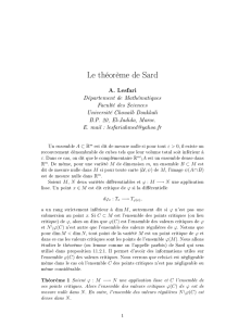 Lesfari, A. : Le théorème de Sard.