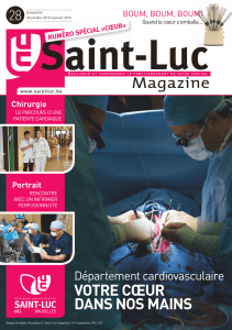 Saint-Luc Magazine n°28 - Cliniques universitaires Saint-Luc
