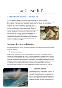 Le Sujet de L`article : La Crise KT.
