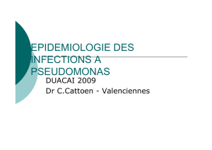 epidemiologie des infections a pseudomonas - Infectio