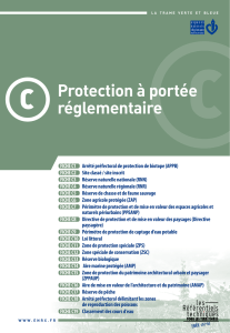 Protection réglementaire - Espaces naturels régionaux