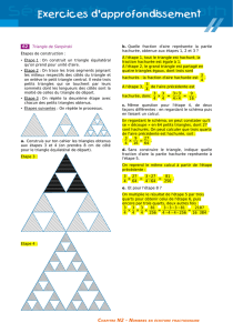 62 Triangle de Sierpinski Étapes de construction