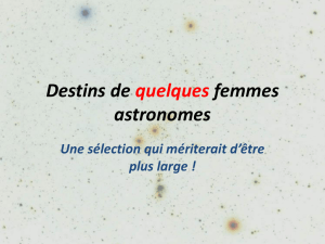 Les femmes astronomes