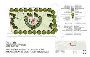 Creekview Park - Park Development Concept Plan