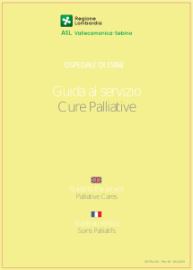 Guida al servizio Cure Palliative - ASL Vallecamonica