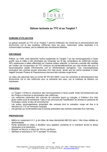 Gélose lactosée au TTC et au Tergitol 7