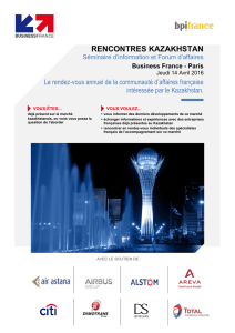 rencontres kazakhstan - Export Business France