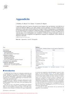 Appendicite - ONCLE PAUL