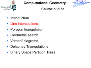 Computational Geometry Introduction Line intersections Polygon