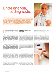 Journal du Personnel, article : "Entre analyse et diagnostic"