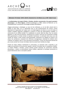 « L`architectonique du temple d`Hathor à Dendara, dernière