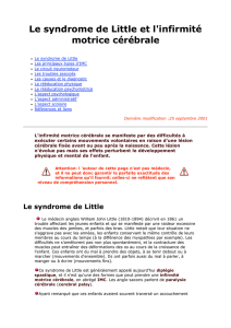 IMC et syndrome de Little