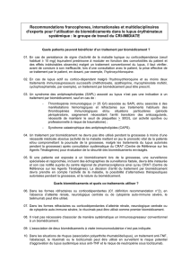 Recommandations francophones, internationales et - CRI