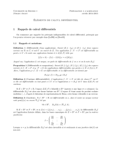 calcul différentiel - Université de Rennes 1