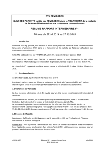 Rapport de synthese n° 1