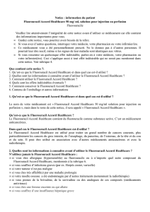Notice : information du patient Fluorouracil Accord