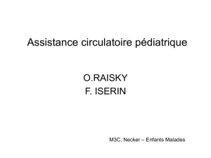 Assistance circulatoire pédiatrique