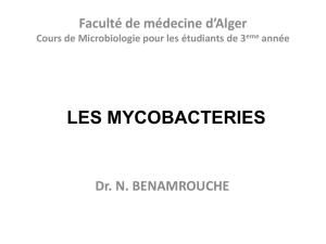 les mycobacteries - ceil@univ