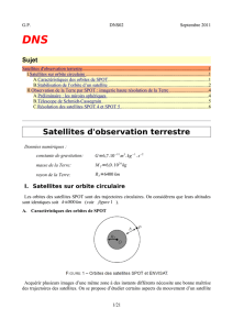 Satellites d observation terrestre