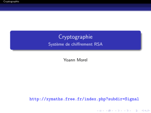 Cryptographie - xymaths