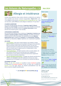 Allergie et intolérance - Naturopathe Courbevoie