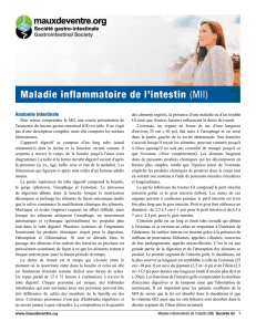 Maladie inflammatoire de l`intestin (MII)
