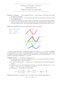 L1 Sciences et Techniques – Semestre 1 Mathématiques M11