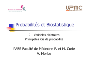 Probabilités et Biostatistique