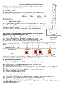 T.P. C14 Synthèse d`un aldéhyde cinnamique
