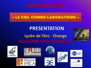 PRESENTATION - Projet académique ADU - Académie d`Aix