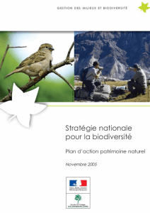 Plan d`action patrimoine naturel - Plan National d`Actions Chiroptères