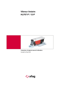 Vibreur linéaire HLF07-P / 12-P